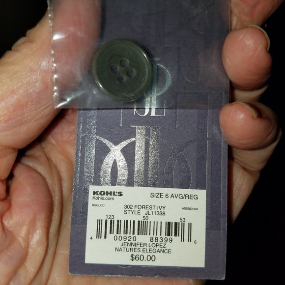 GORGEOUS FIT & DRAPE Jennifer Lopez "FOREST IVY" GREEN/Brownish Slacks NWT SZE 6 - Picture 2 of 10